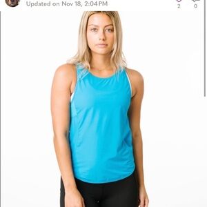 NWT Zyia Active Atomic Blue Panel Mesh -Tank size M